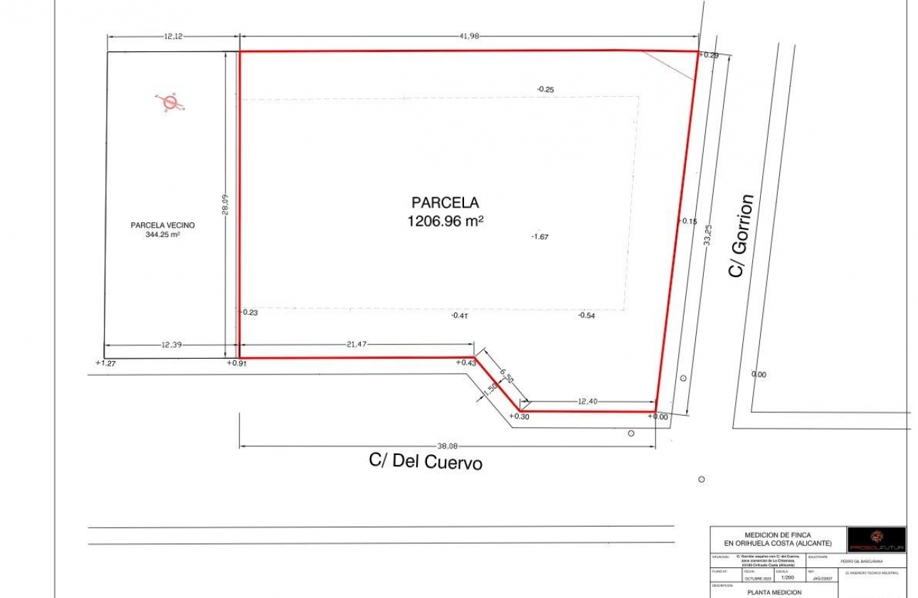 Resale - Plot / Land - Orihuela Costa - La Florida
