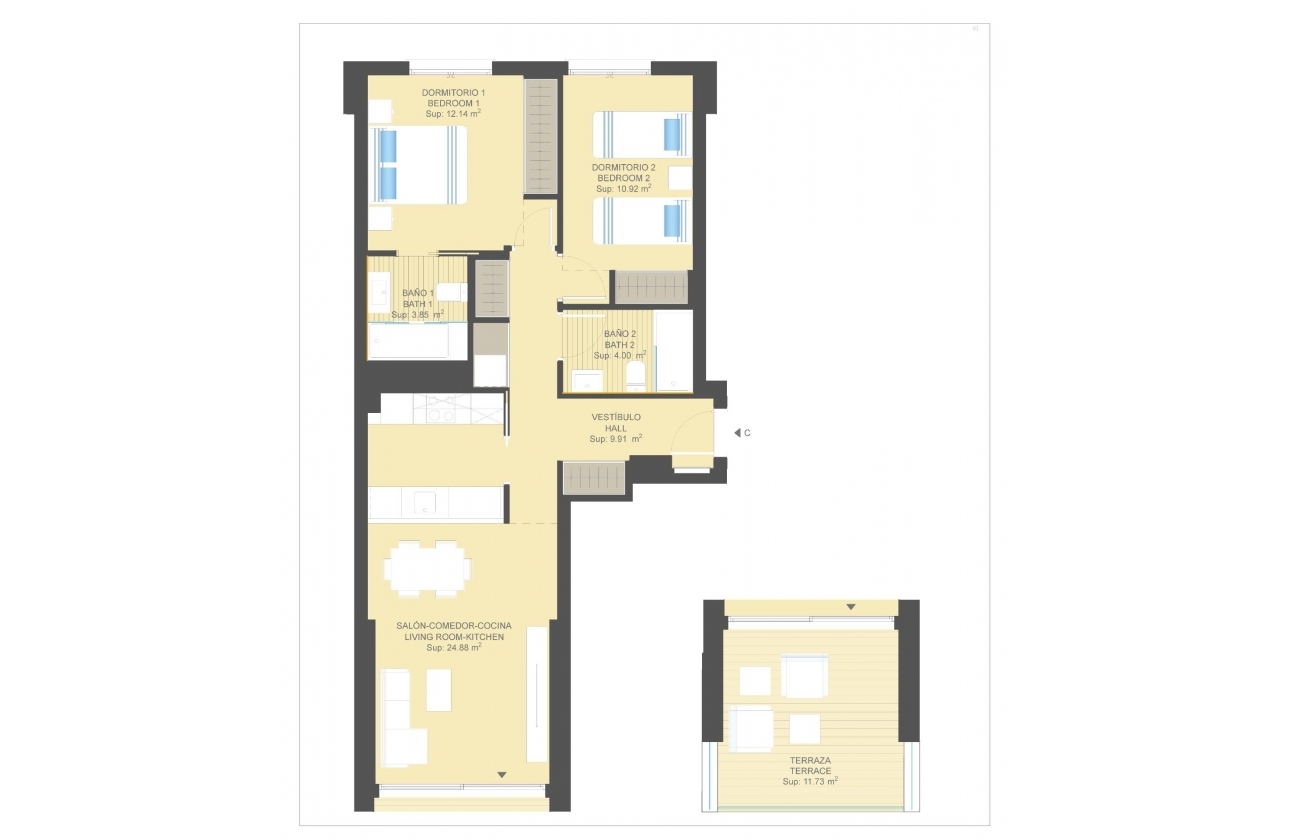 New Build - Apartment - Orihuela Costa - Campoamor