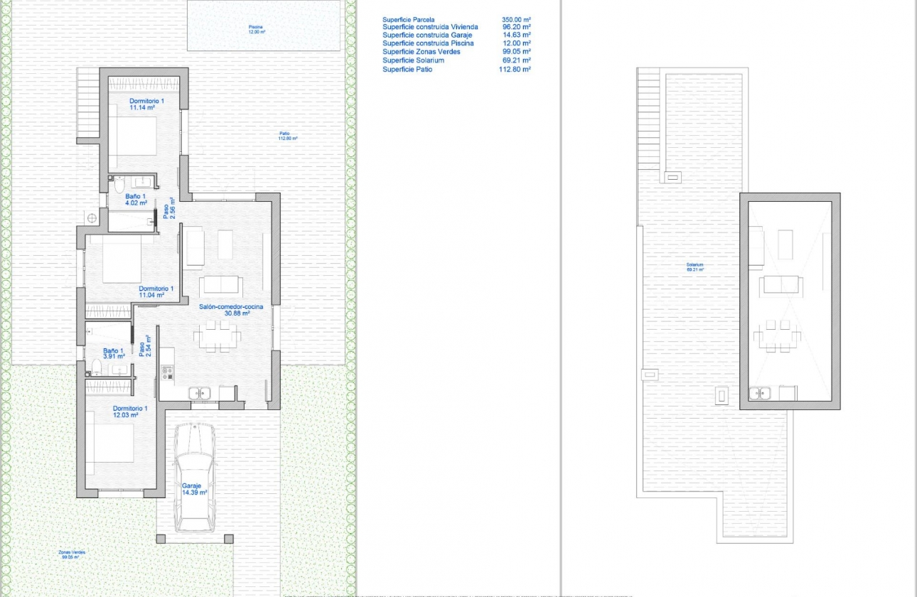 Obra nueva - Villa - Los Alcazares - Serena Golf