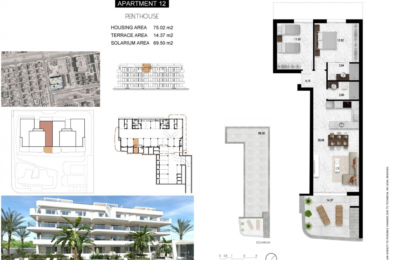 Obra nueva - Ático - Orihuela Costa - Lomas de Cabo Roig