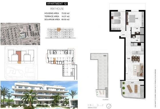 Obra nueva - Ático - Orihuela Costa - Lomas de Cabo Roig