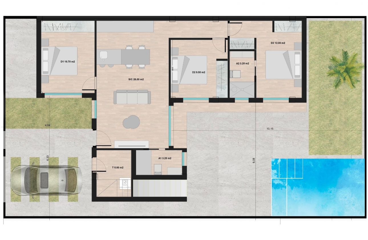 New Build - Villa - Torre Pacheco - Roldán