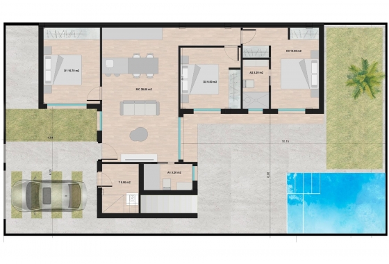 Obra nueva - Villa - Torre Pacheco - Roldán