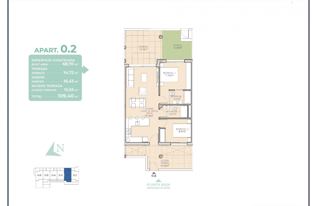 Obra nueva - Apartment - Los Alcazares - Serena Golf