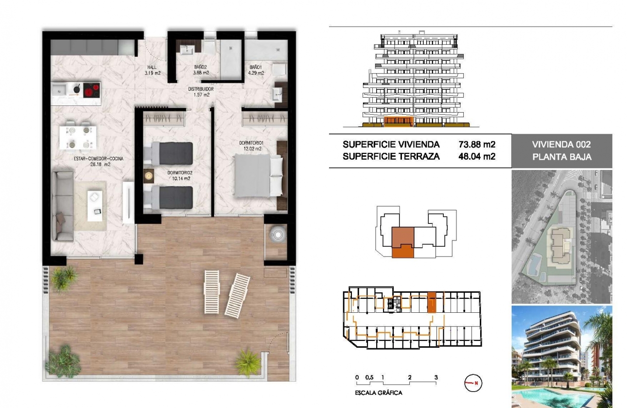 New Build - Apartment - Guardamar del Segura - Puerto