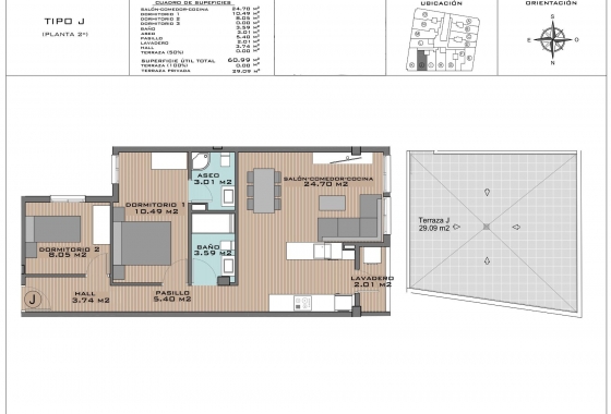 New Build - Penthouse - Algorfa - Pueblo