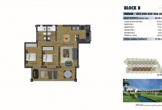 New Build - Apartment - Los Alcazares - Serena Golf