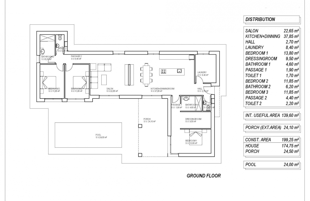 Obra nueva - Villa - Pinoso - Campo