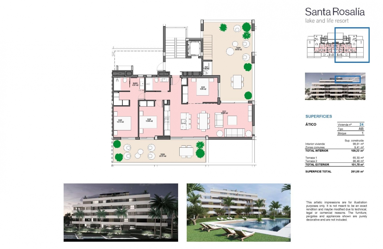 Obra nueva - Ático - Torre Pacheco - Santa Rosalia Lake And Life Resort