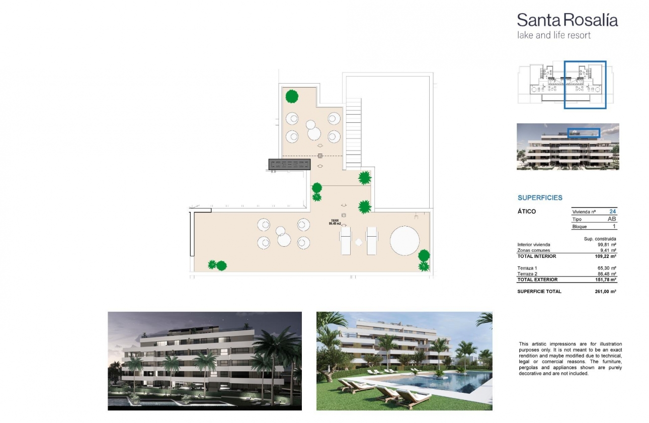 New Build - Penthouse - Torre Pacheco - Santa Rosalia Lake And Life Resort