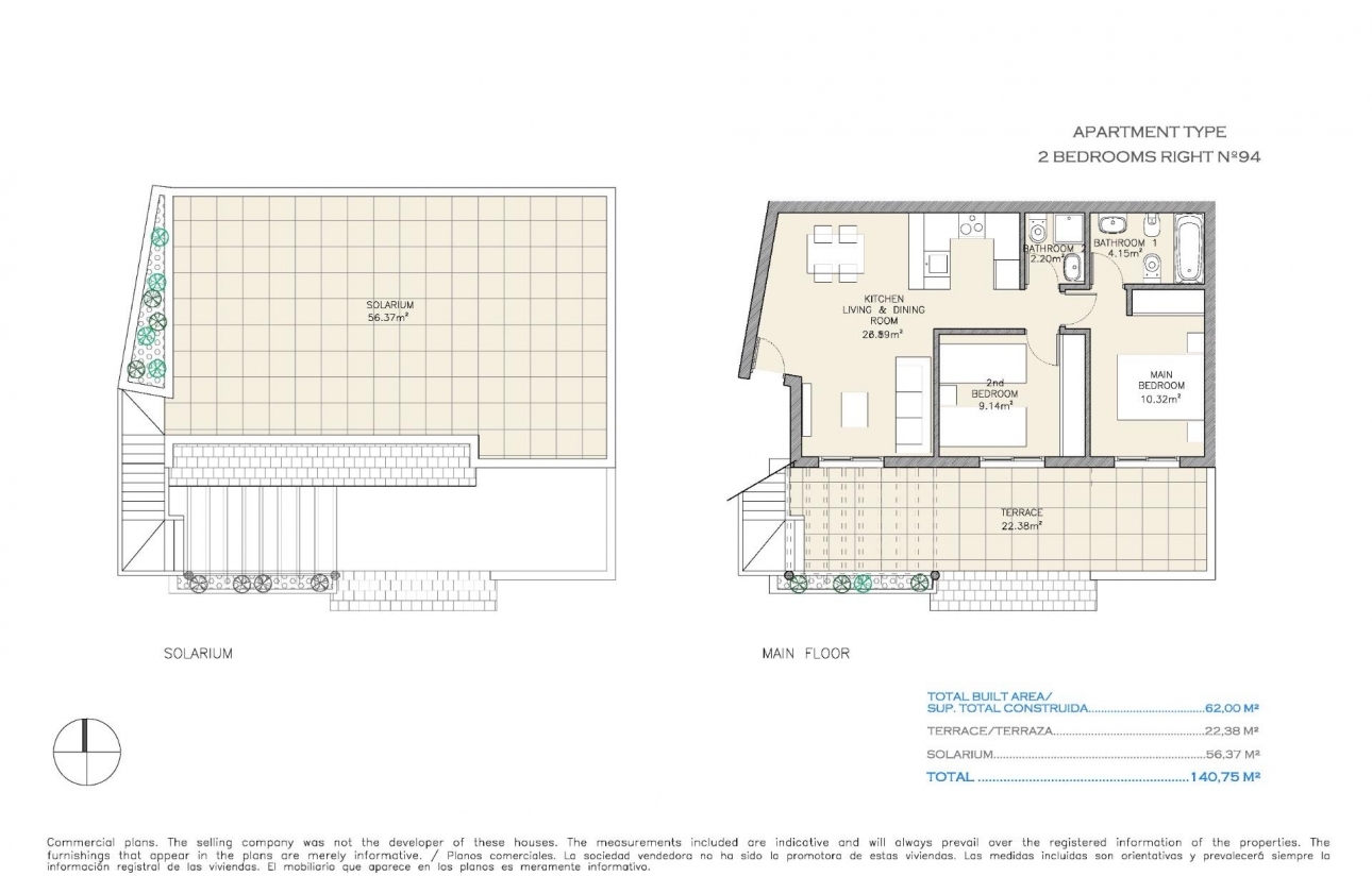 New Build - Penthouse - Aguilas - Collados