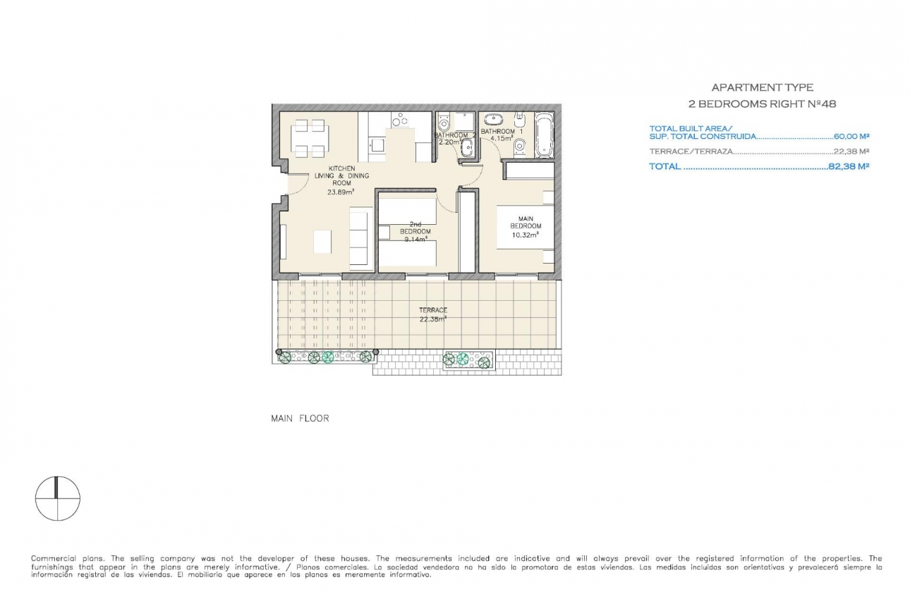 New Build - Apartment - Aguilas - Collados