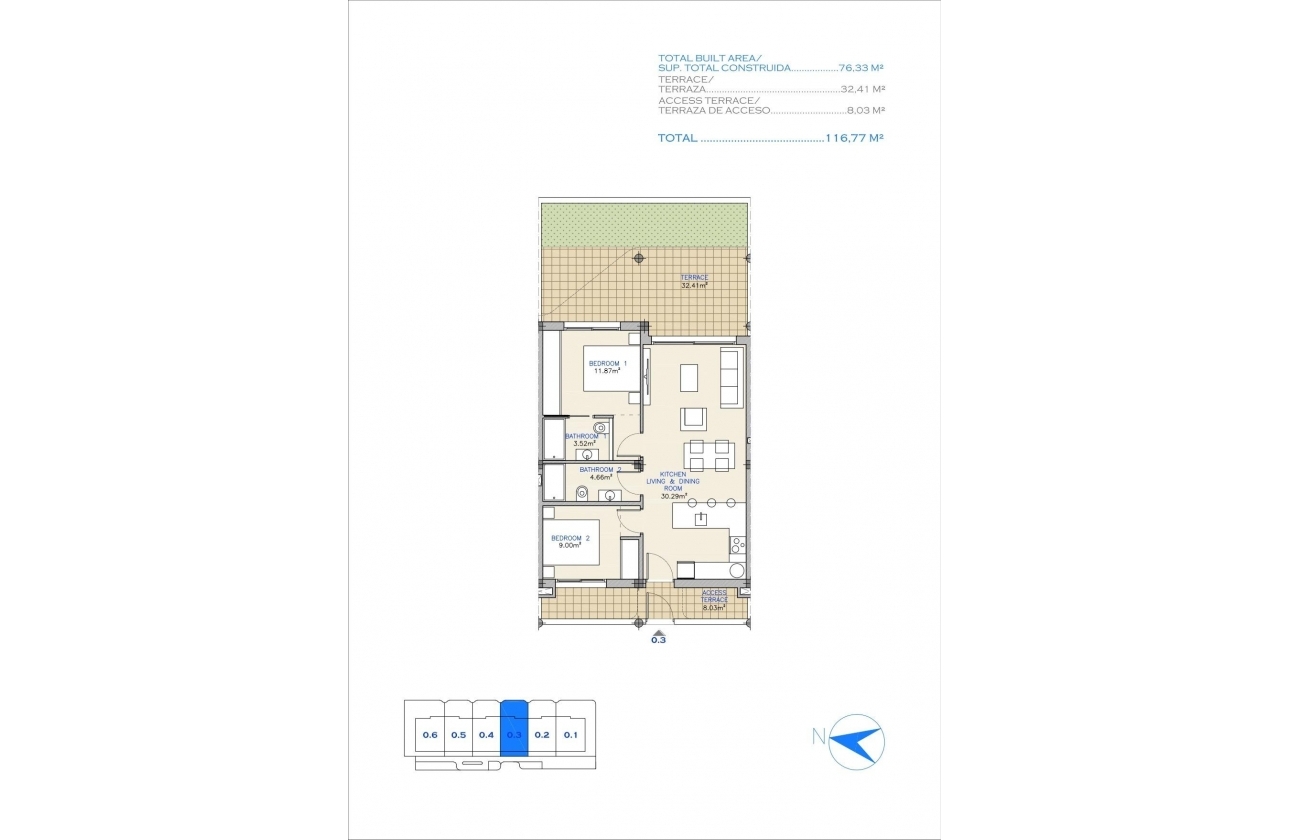 Obra nueva - Apartment - Los Alcazares - Serena Golf