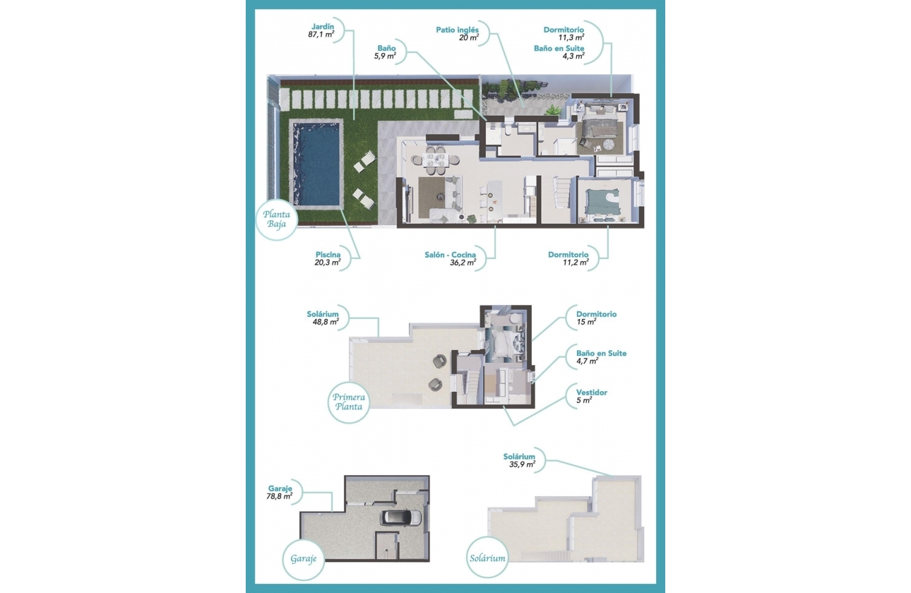 Obra nueva - Villa - Los Alcazares - Serena Golf