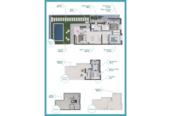 Obra nueva - Villa - Los Alcazares - Serena Golf