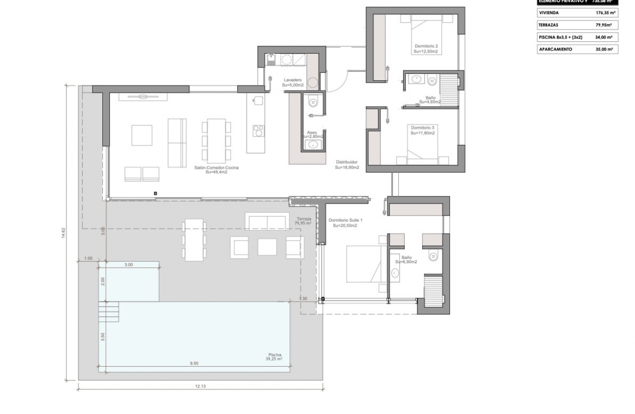 Obra nueva - Villa - Orihuela Costa - Las colinas golf