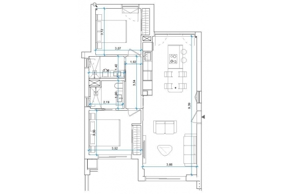 Rynek wtórny - Apartament - Orihuela Costa - Las Colinas Golf